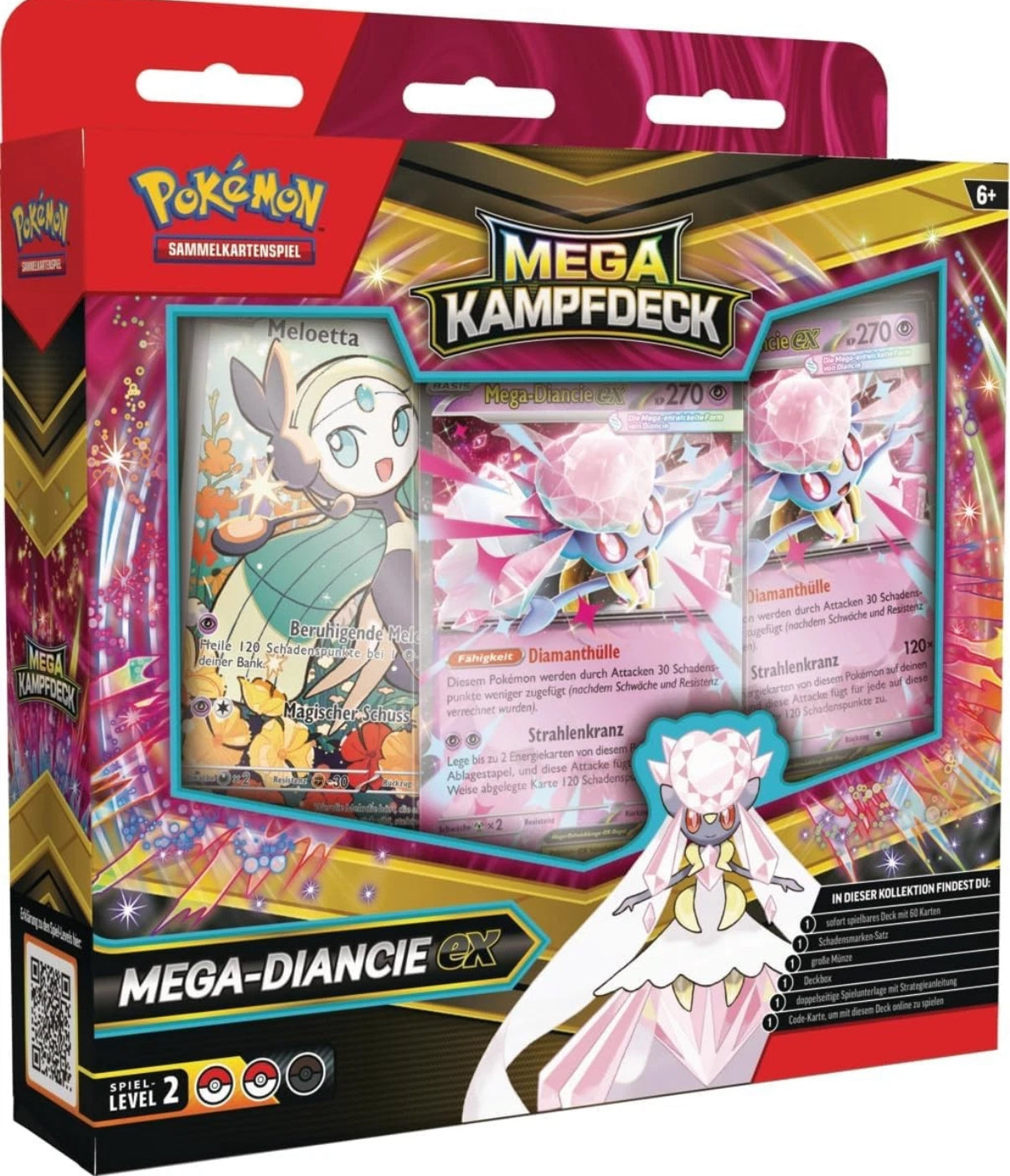 Pokemon Mega Kampfdeck Diancie ex - DEUTSCH - 60 Karten Deck NEU
