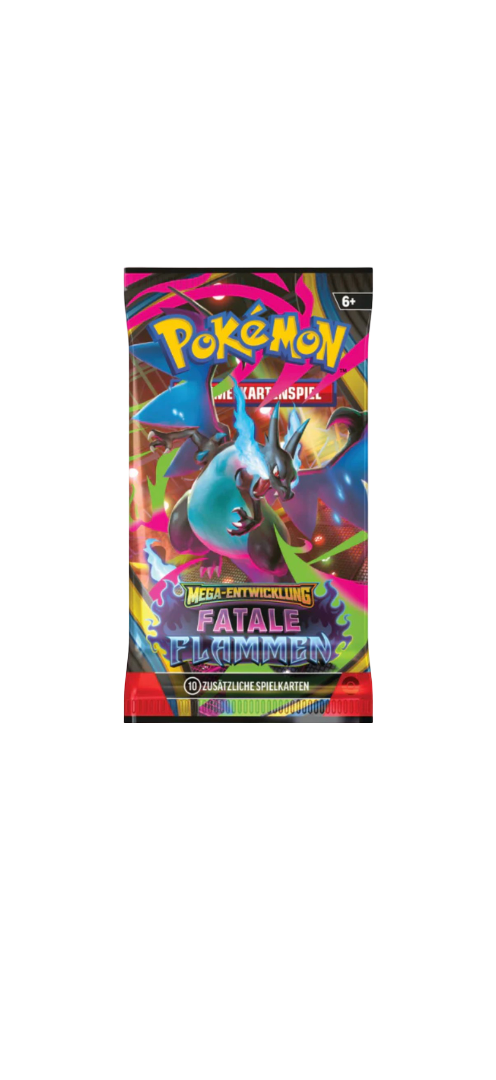 10x Pokémon Mega-Entwicklung - Fatale Flammen Booster - Deutsch